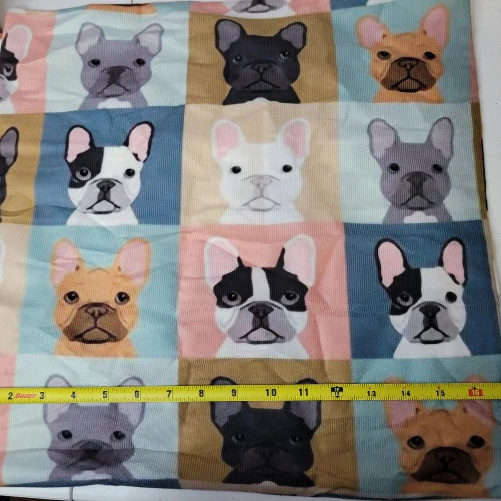 French Bulldog Pillow Cover Case Cushion Pet Dog Print Sofa Decor‎ Accent